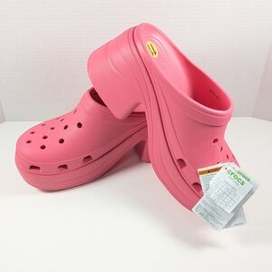 Barbie Pink Platform Heel Crocs Clogs
